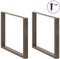 vidaXL - Eettafelpoten - 3 - st - U-vormig - 100x(72-73) - cm - staal - naturel