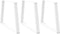 vidaXL - Eettafelpoten - 3 - st - V-vormig - 100x(72-73,3) - cm - staal - wit
