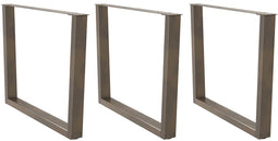 vidaXL - Eettafelpoten - 3 - st - V-vormig - 100x(72-73,3) - cm - staal - naturel