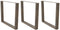 vidaXL - Eettafelpoten - 3 - st - V-vormig - 100x(72-73,3) - cm - staal - naturel