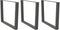 vidaXL - Eettafelpoten - 3 - st - V-vormig - 100x(72-73,3) - cm - staal - antraciet