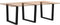 vidaXL - Eettafelpoten - 3 - st - V-vormig - 100x(72-73,3) - cm - staal - zwart