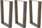 vidaXL - Eettafelpoten - 3 - st - V-vormig - 70x(72-73,3) - cm - staal - naturel