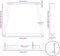 vidaXL - Eettafelpoten - 3 - st - V-vormig - 70x(72-73,3) - cm - staal - wit