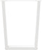 vidaXL - Eettafelpoten - 3 - st - V-vormig - 70x(72-73,3) - cm - staal - wit