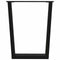 vidaXL - Eettafelpoten - 3 - st - V-vormig - 70x(72-73,3) - cm - staal - zwart