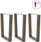 vidaXL - Eettafelpoten - 3 - st - V-vormig - 70x(72-73,3) - cm - staal - naturel