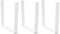 vidaXL - Eettafelpoten - 3 - st - V-vormig - 80x(72-73,3) - cm - staal - wit