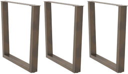 vidaXL - Eettafelpoten - 3 - st - V-vormig - 80x(72-73,3) - cm - staal - naturel