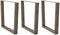 vidaXL - Eettafelpoten - 3 - st - V-vormig - 80x(72-73,3) - cm - staal - naturel
