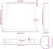 vidaXL - Eettafelpoten - 3 - st - V-vormig - 80x(72-73,3) - cm - staal - wit