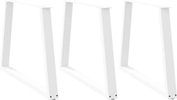 vidaXL - Eettafelpoten - 3 - st - V-vormig - 90x(72-73,3) - cm - staal - wit