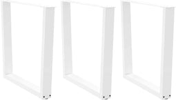 vidaXL - Eettafelpoten - 3 - st - V-vormig - 90x(72-73,3) - cm - staal - wit