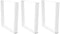 vidaXL - Eettafelpoten - 3 - st - V-vormig - 90x(72-73,3) - cm - staal - wit