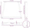 vidaXL - Eettafelpoten - 3 - st - V-vormig - 90x(72-73,3) - cm - staal - wit
