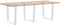 vidaXL - Eettafelpoten - 3 - st - V-vormig - 90x(72-73,3) - cm - staal - wit