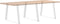 vidaXL - Eettafelpoten - 3 - st - V-vormig - 90x(72-73,3) - cm - staal - wit