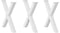 vidaXL - Eettafelpoten - 3 - st - X-vormig - 70x(72-73) - cm - staal - wit