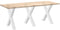 vidaXL - Eettafelpoten - 3 - st - X-vormig - 70x(72-73) - cm - staal - wit