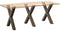 vidaXL - Eettafelpoten - 3 - st - X-vormig - 70x(72-73) - cm - staal - naturel