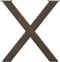 vidaXL - Eettafelpoten - 3 - st - X-vormig - 80x(72-73) - cm - staal - naturel