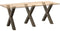 vidaXL - Eettafelpoten - 3 - st - X-vormig - 80x(72-73) - cm - staal - naturel