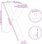 vidaXL - Eettafelpoten - 3 - st - X-vormig - 90x(72-73) - cm - staal - naturel