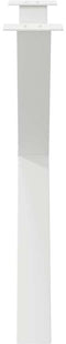 vidaXL - Eettafelpoten - 3 - st - X-vormig - 90x(72-73) - cm - staal - wit