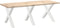 vidaXL - Eettafelpoten - 3 - st - X-vormig - 90x(72-73) - cm - staal - wit