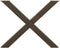 vidaXL - Eettafelpoten - 3 - st - X-vormig - 90x(72-73) - cm - staal - naturel