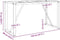 vidaXL - Eettafelpoten - O-frame - 120x60x73 - cm - gietijzer