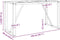 vidaXL - Eettafelpoten - O-frame - 140x60x73 - cm - gietijzer