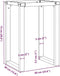vidaXL - Eettafelpoten - O-frame - 60x40x73 - cm - gietijzer