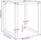 vidaXL - Eettafelpoten - O-frame - 60x60x73 - cm - gietijzer
