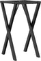vidaXL - Eettafelpoten - X-frame - 40x40x73 - cm - gietijzer