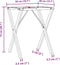 vidaXL - Eettafelpoten - X-frame - 50x40x73 - cm - gietijzer