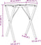 vidaXL - Eettafelpoten - X-frame - 60x40x73 - cm - gietijzer