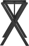 vidaXL - Eettafelpoten - X-frame - 60x50x73 - cm - gietijzer