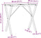 vidaXL - Eettafelpoten - X-frame - 80x40x73 - cm - gietijzer