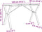 vidaXL - Eettafelpoten - Y-frame - 120x60x73 - cm - gietijzer