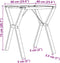 vidaXL - Eettafelpoten - Y-frame - 60x60x73 - cm - gietijzer