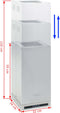 vidaXL Eilandafzuigkap LCD-scherm sensor 756 m³/u LED