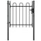 vidaXL - Enkele - poort - met - boog - vorm - 100x75 - cm