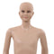 vidaXL - Etalagepop - kind - met - glazen - voet - 140 - cm - beige