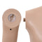 vidaXL - Etalagepop - kind - met - glazen - voet - 140 - cm - beige