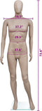vidaXL - Etalagepop - man - rond - hoofd