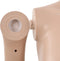 vidaXL - Etalagepop - sexy - vrouw - met - glazen - voet - 180 - cm - beige