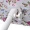 vidaXL - Etalagepop - torso - vrouw - katoen - wit - met - rozenprint