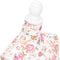 vidaXL - Etalagepop - torso - vrouw - katoen - wit - met - rozenprint