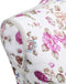 vidaXL - Etalagepop - torso - vrouw - katoen - wit - met - rozenprint